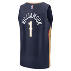 Zion Williamson New Orleans Pelicans  Fast Break Replica Player Jersey - Icon Edition - Navy