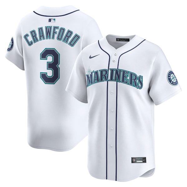 J.P. Crawford Seattle Mariners Nike Home Limited Player Jersey - White