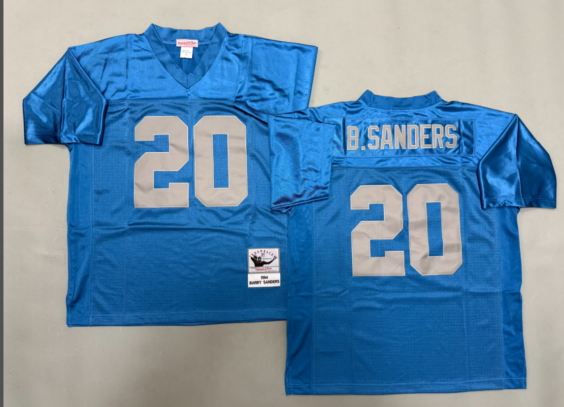 Barry Sanders Detroit Lions Authentic Throwback Retired Player Jersey