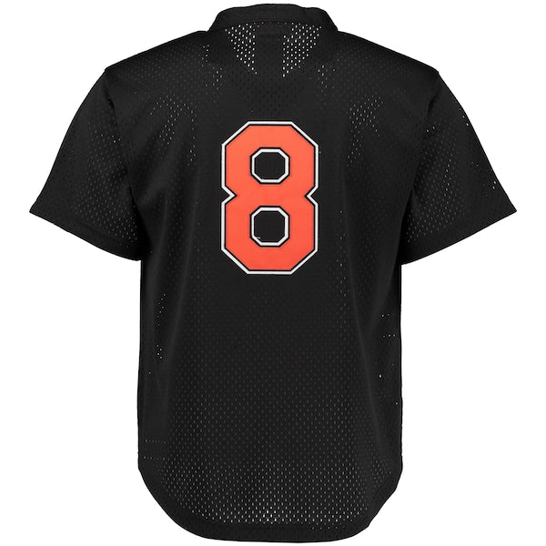 Cal Ripken Jr. Baltimore Orioles Cooperstown Mesh Batting Practice Jersey - Black