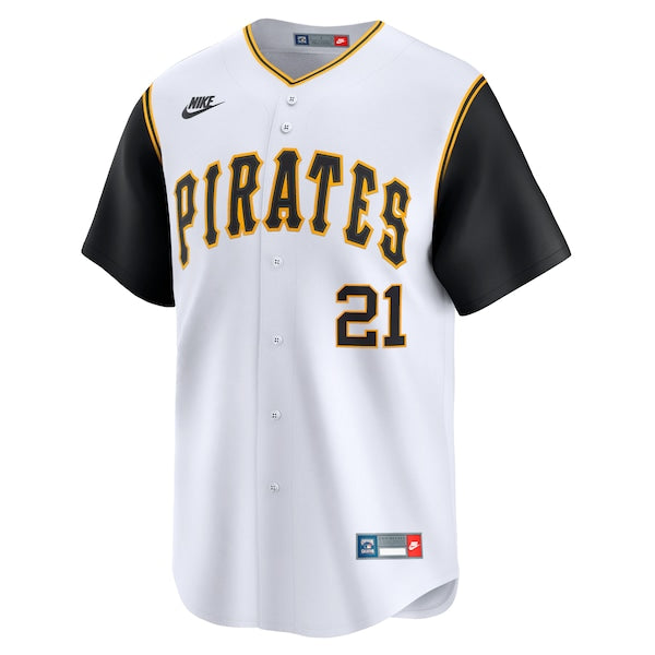 Roberto Clemente Pittsburgh Pirates Nike Throwback Cooperstown Limited Jersey - White/Gray