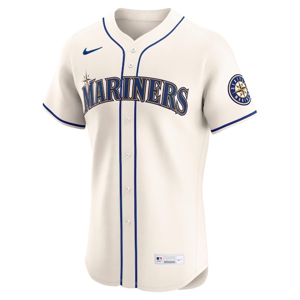 Julio Rodríguez Seattle Mariners Nike Alternate 2 Elite Player Jersey - Cream/White/Teal