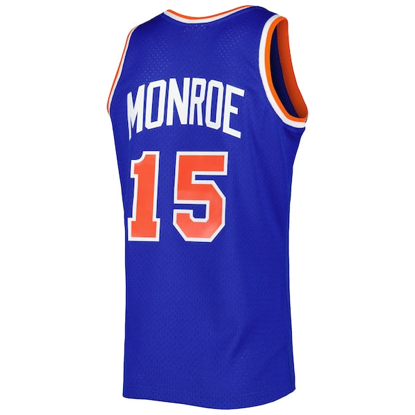 Earl Monroe New York Knicks 2001/02 Hardwood Classics Swingman Jersey - Blue