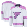 St. Louis Blues  2024 Hockey Fights Cancer Practice Jersey - White