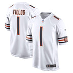 Justin Fields Chicago Bears Nike Player Game Jersey - White/Orange