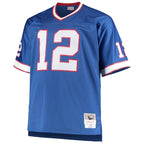 Jim Kelly Buffalo Bills Big & Tall 1990 Retired Player Replica Jersey - Royal