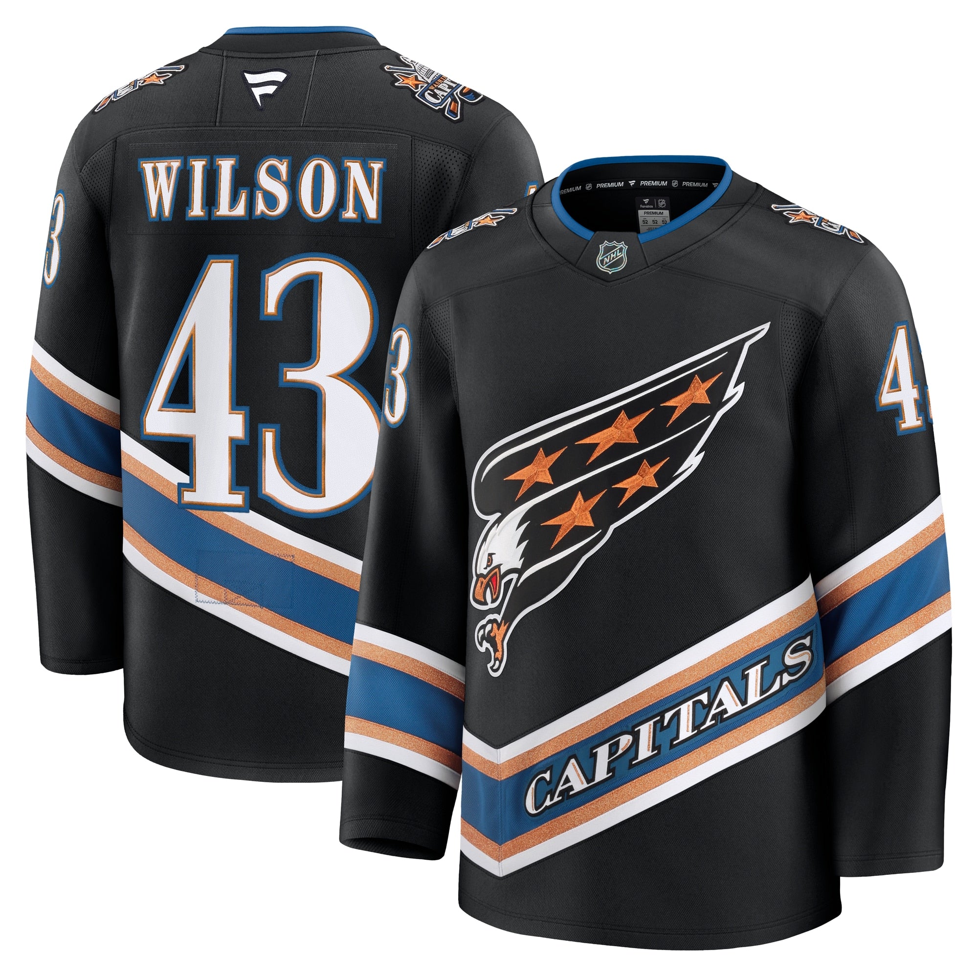 Tom Wilson Washington Capitals  Home Premium Jersey - Red/Black