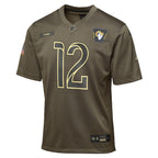Puka Nacua Los Angeles Rams Nike Youth 2025 Salute to Service Game Jersey - Olive