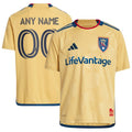 Real Salt Lake adidas Youth 2024 The Beehive State Kit Replica Custom Jersey - Gold