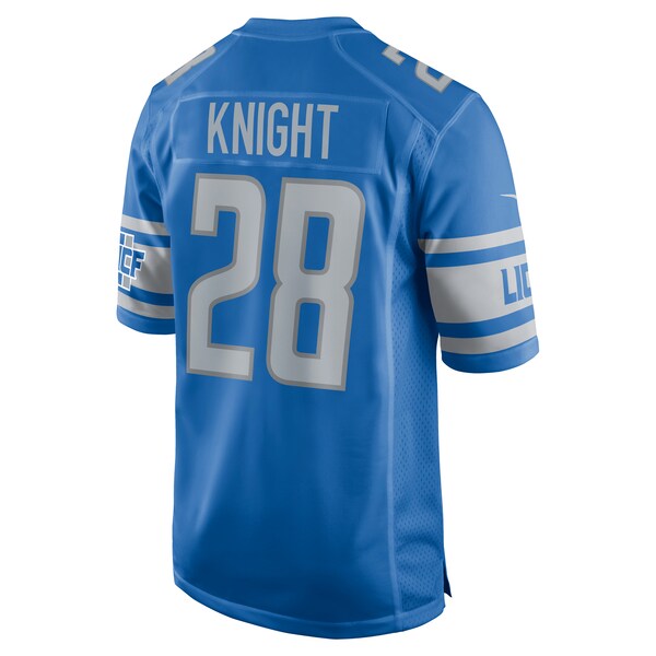 Zonovan Knight Detroit Lions Nike Team Game Jersey -  Blue