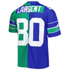 Steve Largent Seattle Seahawks 1985 Split Legacy Replica Jersey - Royal/Green