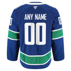 Vancouver Canucks  Home Authentic Pro Custom Jersey - Blue