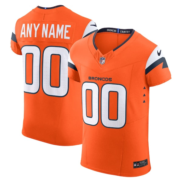 Denver Broncos Nike Team Vapor F.U.S.E. Elite Custom Jersey -  Orange
