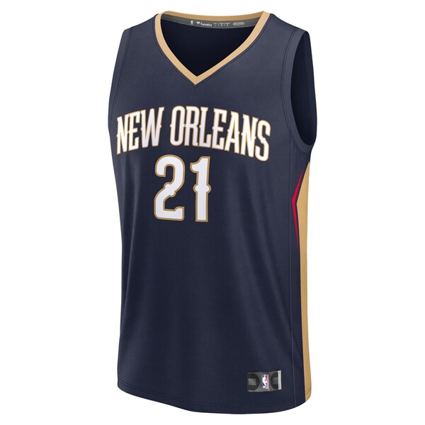 Yves Missi New Orleans Pelicans  Youth 2024 NBA Draft Fast Break Player Jersey - Icon Edition - Navy