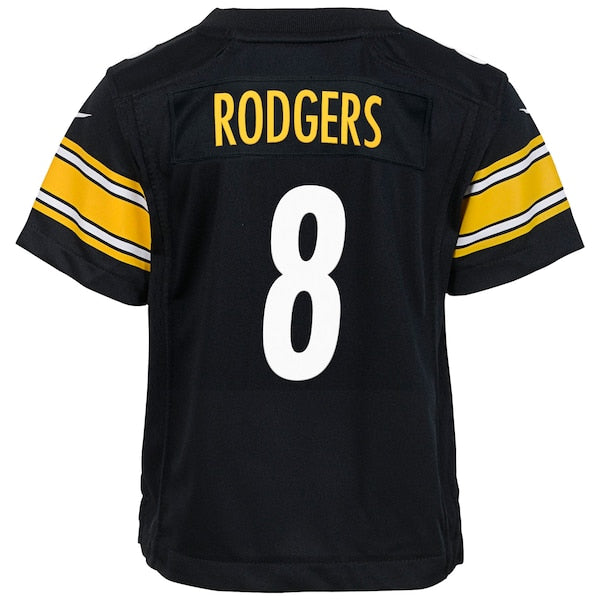 Aaron Rodgers Pittsburgh Steelers Nike Youth Game Jersey - Black/White