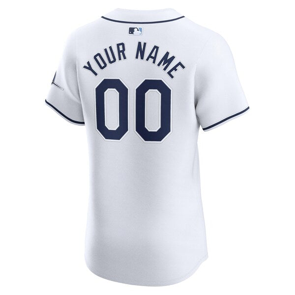 Tampa Bay Rays Nike Home Elite Custom Jersey - White