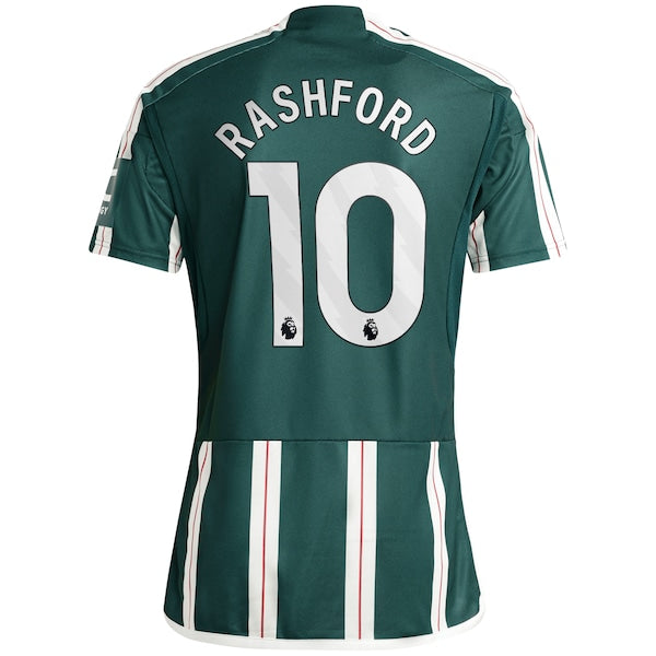 Marcus Rashford Manchester United adidas 2023/24 Away Replica Player Jersey - Green/Red