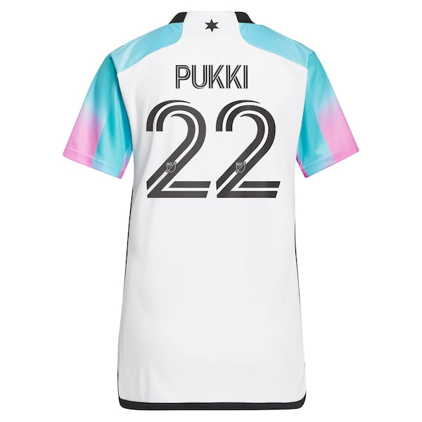 Teemu Pukki Minnesota United FC adidas Women's 2024 The Northern Lights Kit Replica Player Jersey - White