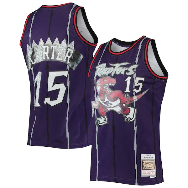 Vince Carter Toronto Raptors 1998/99 Hardwood Classics NBA 75th Anniversary Diamond Swingman Jersey - Purple