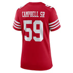 De'Vondre Campbell San Francisco 49ers Nike Women's  Game Jersey -  Scarlet