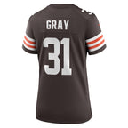 Vincent Gray Cleveland Browns Nike Women's Team Game Jersey -  Brown
