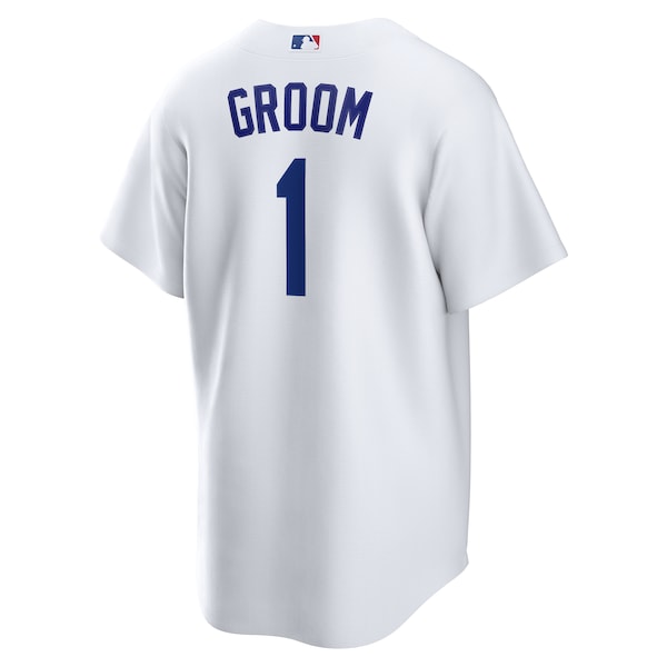 Los Angeles Dodgers Nike #1 Groom Home Replica Jersey - White