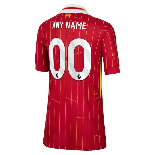 Liverpool Nike Youth 2024/25 Home Custom Replica Jersey - Red