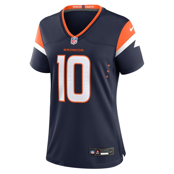 Bo Nix Denver Broncos Nike Women's Alternate Game Jersey -  Navy/White