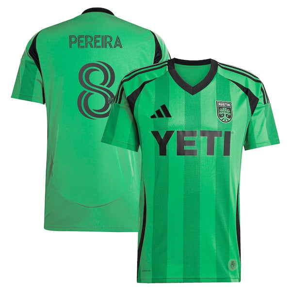 Daniel Pereira Austin FC adidas 2025 The Heartbeat Kit Replica Player Jersey - Green