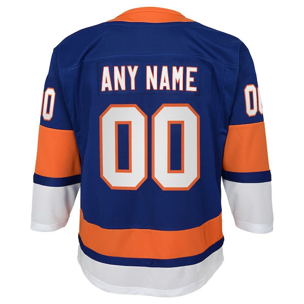 New York Islanders Youth Home Premier Custom Jersey - Blue
