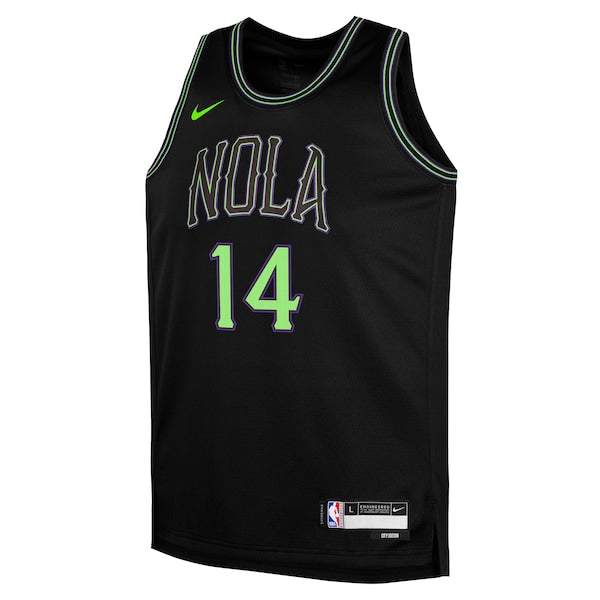 Brandon Ingram New Orleans Pelicans Nike Youth  Swingman Replica Jersey - City Edition - Black
