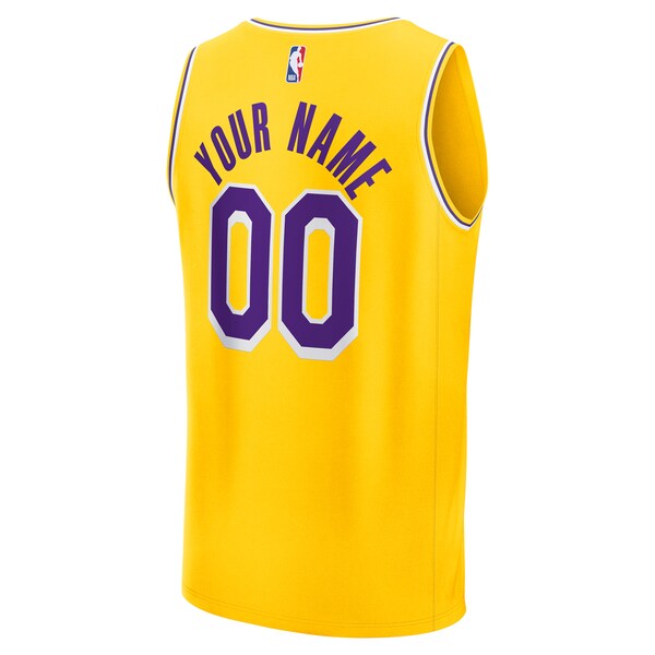 Los Angeles Lakers  Youth Custom Fastbreak Jersey - Icon - Gold