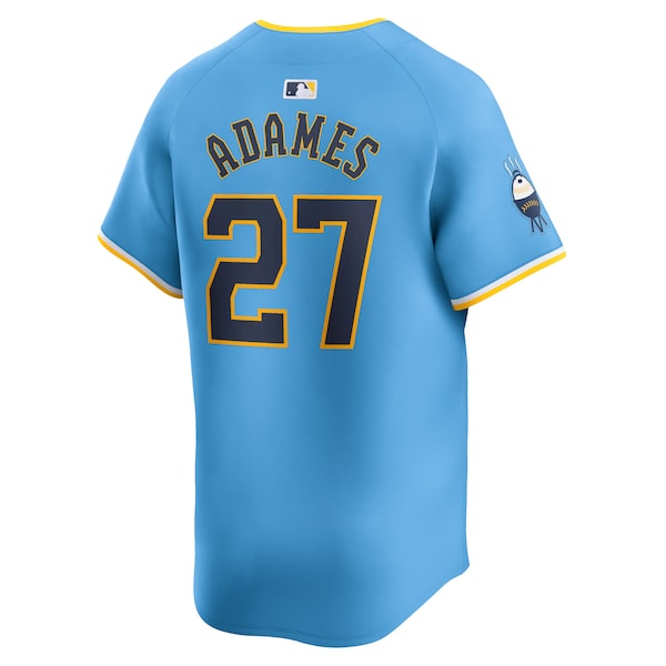 Willy Adames Milwaukee Brewers Nike City Connect Limited Player Jersey - Powder Blue