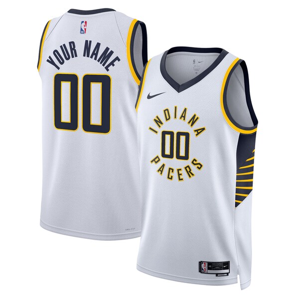 Indiana Pacers Nike Unisex Swingman Custom Jersey White - Association Edition