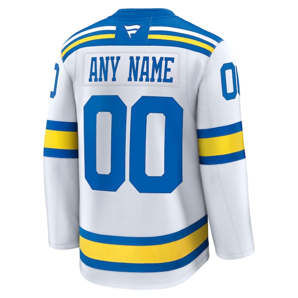 St. Louis Blues  Away Premium Custom Jersey - White/Blue