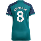 Martin Odegaard Arsenal adidas Women's 2023/24 Third Replica Player Jersey - Green/Red/Yellow