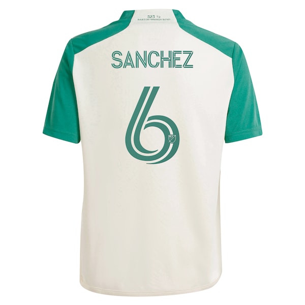 Ilie Sanchez Austin FC adidas Youth 2024 The Armadillo Kit Replica Player Jersey - Tan