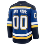 St. Louis Blues  Home Premium Custom Jersey - Blue/White
