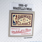 Shaquille O'Neal Los Angeles Lakers Hardwood Classics 1996/97 Split Swingman Jersey - Powder Blue/White