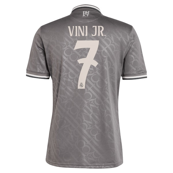 Vini Jr. Los Merengues adidas Originals 2024/25 Third Replica Player Jersey - Charcoal/White