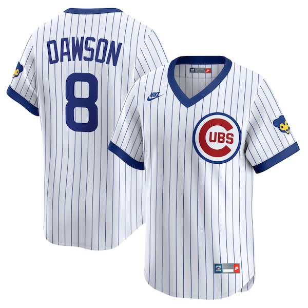 Andre Dawson Chicago Cubs Nike Throwback Cooperstown Collection Limited Jersey - White
