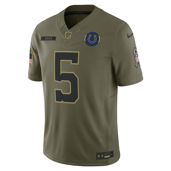 Anthony Richardson Sr. Indianapolis Colts Nike 2025 Salute to Service Limited Jersey - Olive