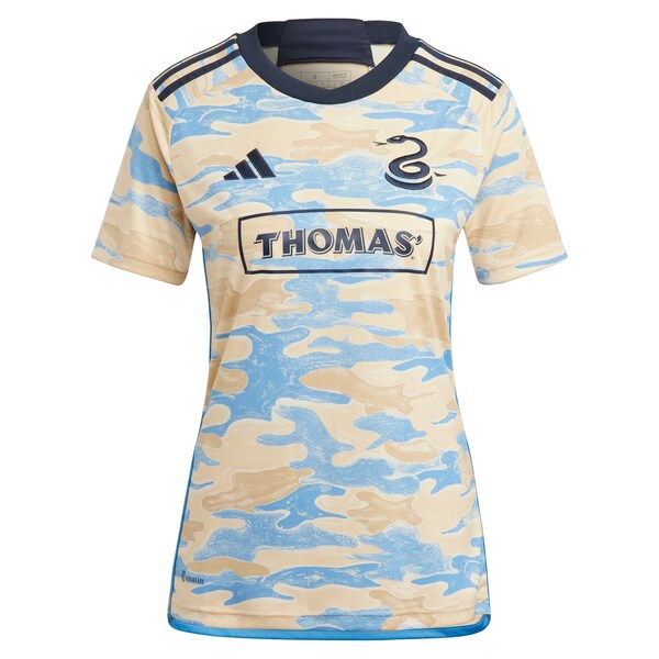 Philadelphia Union adidas Women's 2024 For Philly Replica Jersey - Tan