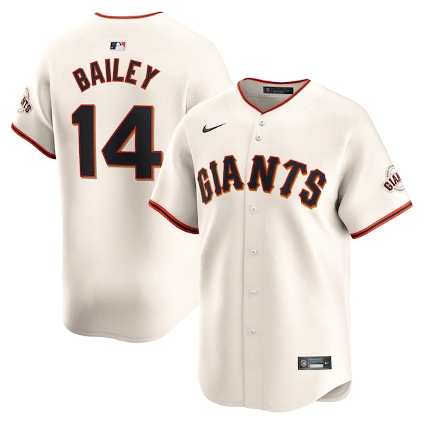 Patrick Bailey San Francisco Giants Nike Home Limited Player Jersey - Cream