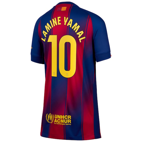 Lamine Yamal Barcelona Nike Youth 2025/26 Home Replica Player Jersey - Blue