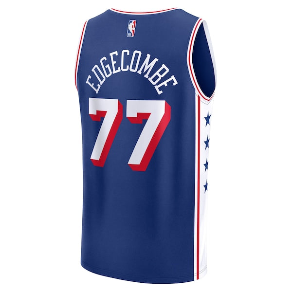 V. J. Edgecombe Philadelphia 76ers  2025 NBA Draft First Round Pick Fast Break Replica Jersey - Icon Edition - Royal