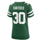 Michael Carter II New York Jets Nike Women's Team Game Jersey - Legacy Green