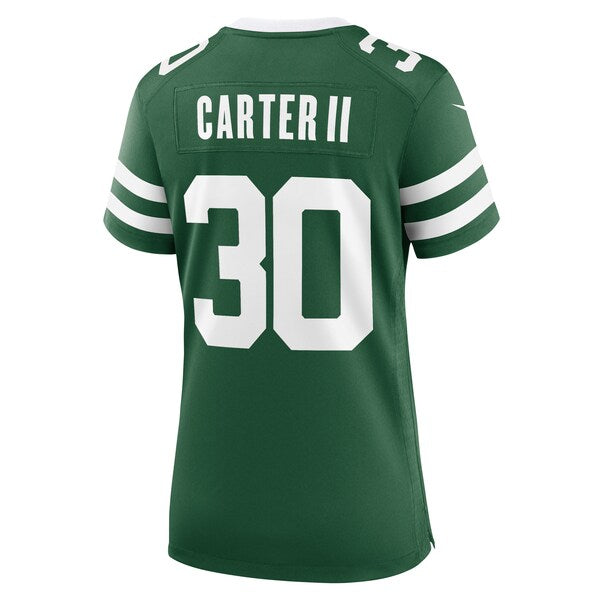 Michael Carter II New York Jets Nike Women's Team Game Jersey - Legacy Green