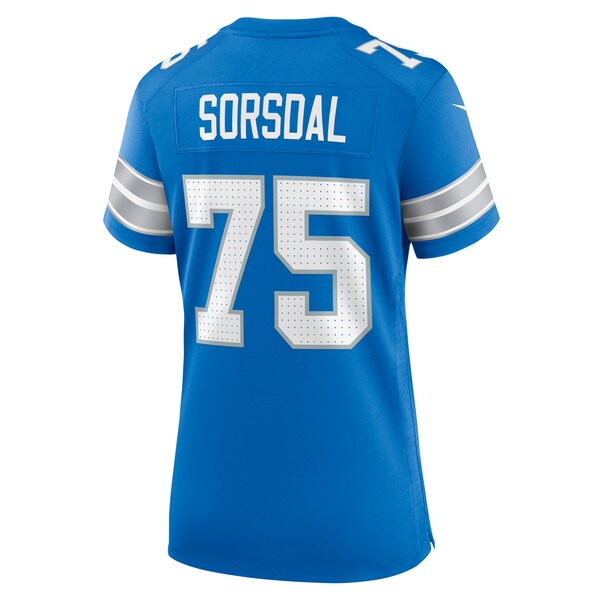 Colby Sorsdal Detroit Lions Nike Women's Team Game Jersey -  Blue