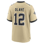 Chris Olave New Orleans Saints Nike Youth Gameday Golds Alternate Game Player Jersey - Gold/White